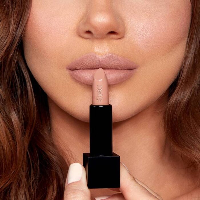 ⁦delfy lip stick matt mocca(مات )احمر شفاه مخملي مطفي 4غرام⁩ - الصورة ⁦7⁩