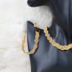 ⁦طقم اكسسوارات 3 قطع بلدي مجدل لون ذهبي⁩ - الصورة ⁦4⁩