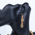 ⁦طقم اكسسوارات 3 قطع بلدي لون ذهبي⁩ - الصورة ⁦2⁩