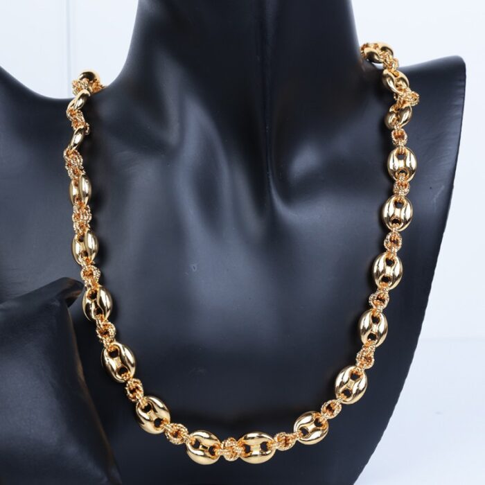 ⁦طقم اكسسوارات 3 قطع بلدي لون ذهبي⁩ - الصورة ⁦6⁩