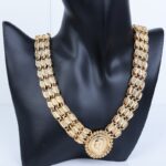 ⁦طقم اكسسوارات بلدي 3 قطع لون ذهبي⁩ - الصورة ⁦2⁩