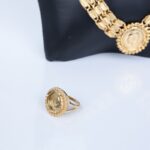 ⁦طقم اكسسوارات بلدي 3 قطع لون ذهبي⁩ - الصورة ⁦6⁩