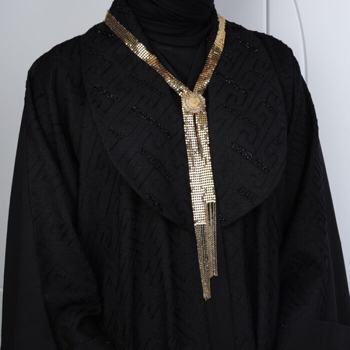 ⁦سلسال شال بتصميم سبلة دائرية⁩ - الصورة ⁦2⁩