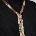 ⁦سلسال شال بتصميم سبلة دائرية⁩ - الصورة ⁦3⁩