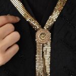 ⁦سلسال شال بتصميم سبلة دائرية⁩ - الصورة ⁦5⁩