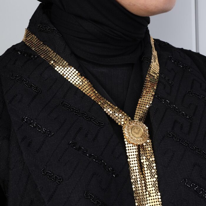 ⁦سلسال شال بتصميم سبلة دائرية⁩ - الصورة ⁦6⁩