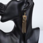 ⁦حلق شال بلدي لون ذهبي⁩ - الصورة ⁦2⁩