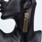 ⁦حلق شال بلدي لون ذهبي⁩ - الصورة ⁦3⁩