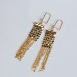 ⁦حلق شال بلدي لون ذهبي⁩ - الصورة ⁦4⁩