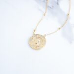 ⁦سلسال ذهبي بتصميم دائري⁩ - الصورة ⁦3⁩