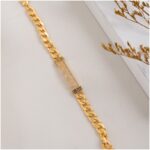 سوار ذهبي بتصميم جنزير فرزاتشي