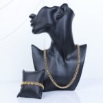 طقم اكسسوارات بلدي قطعتين لون ذهبي