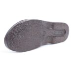 ⁦شبشب جلد طبيعي من سمارت SMART بتصميم حلقة الاصبع للرجال لون بني محروق ونعل أسود⁩ - الصورة ⁦6⁩