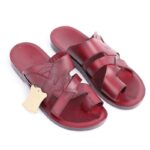 ⁦شبشب جلد طبيعي من سمارت SMART نمرة كبيرة 47 و 48 و 49 لون كرميدي⁩ - الصورة ⁦2⁩