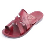 ⁦شبشب جلد طبيعي من سمارت SMART نمرة كبيرة 47 و 48 و 49 لون كرميدي⁩ - الصورة ⁦5⁩