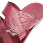 ⁦شبشب جلد طبيعي من سمارت SMART نمرة كبيرة 47 و 48 و 49 لون كرميدي⁩ - الصورة ⁦6⁩