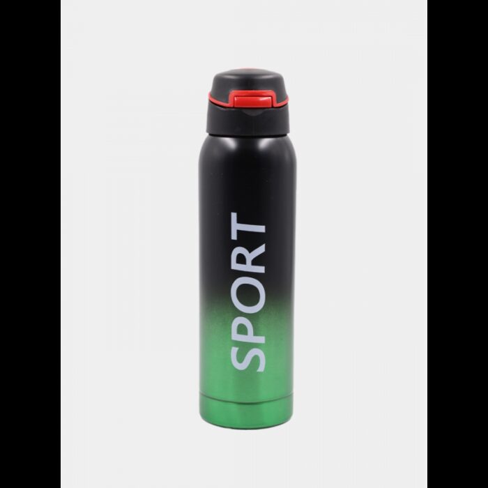 ⁦مطرة ثيرموس حراري سبورت لون أسود وأخضر⁩ - الصورة ⁦3⁩