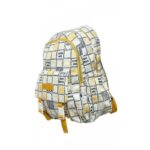 ⁦شنطة مدرسة بناتي 16 انش لون ابيض واصفر⁩ - الصورة ⁦2⁩