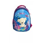 ⁦شنطة مدرسة بناتي 14 انش بتصميم تارجيت لون فوشي وازرق⁩ - الصورة ⁦2⁩