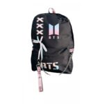 شنطة مدرسة بناتي 16 انش بتصميم BTS لون اسود