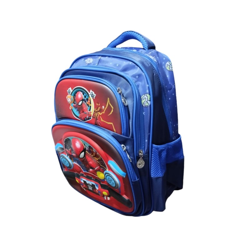 10336679_67dc5998d0776 شنطة مدرسة ولادي 16 انش بتصميم سبايدر مان لون كحلي - الصورة 1