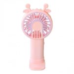 ⁦مروحة شخصية صغير تعمل بالشحن لون زهري وبنفسجي⁩ - الصورة ⁦2⁩