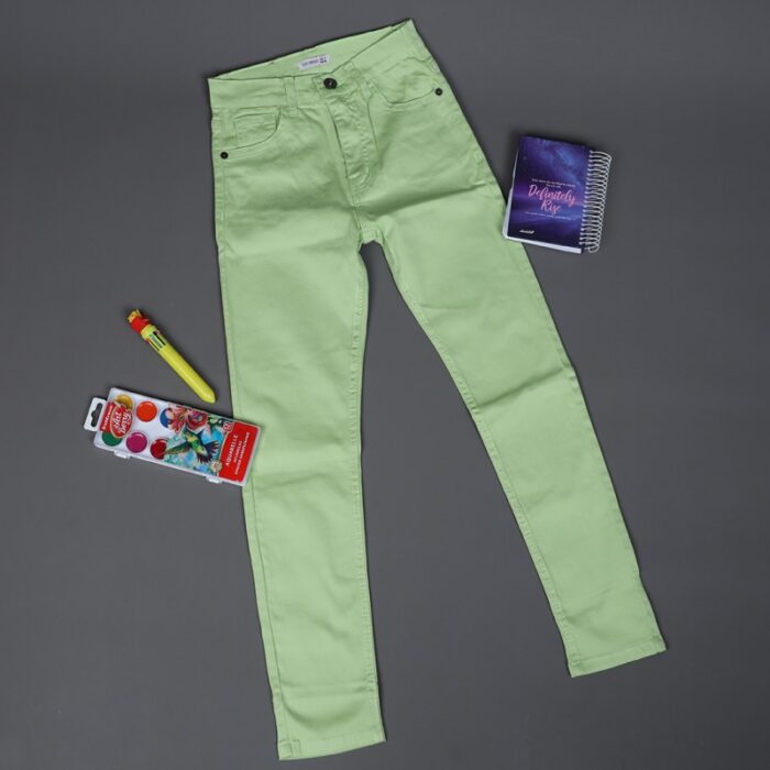10336736_67dc59fea95db بنطال كتان ولادي وبناتي لون أخضر فاتح - الصورة 1