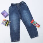 ⁦بنطال جينز بناتي لون أزرق⁩ - الصورة ⁦2⁩