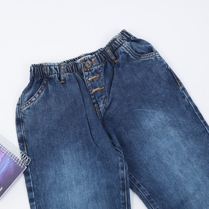 ⁦بنطال جينز بناتي لون أزرق⁩ - الصورة ⁦3⁩