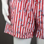 ⁦شورت مع رباط للرجال لون أحمر وكحلي⁩ - الصورة ⁦4⁩