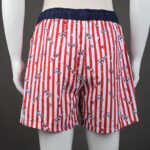 ⁦شورت مع رباط للرجال لون أحمر وكحلي⁩ - الصورة ⁦6⁩