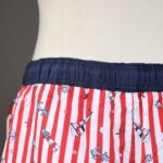 ⁦شورت مع رباط للرجال لون أحمر وكحلي⁩ - الصورة ⁦7⁩