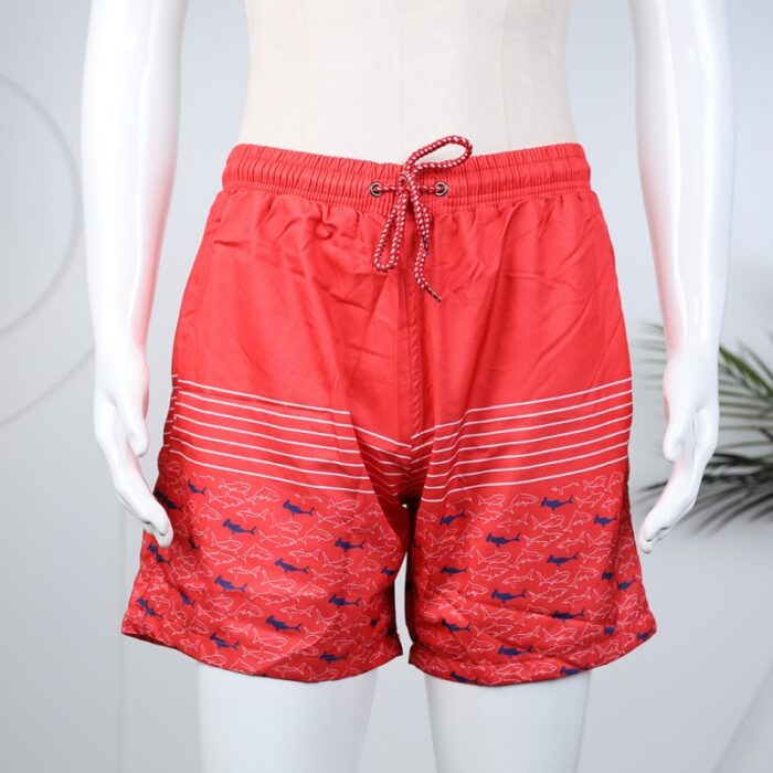 ⁦شورت برباط للرجال لون أحمر⁩ - الصورة ⁦8⁩