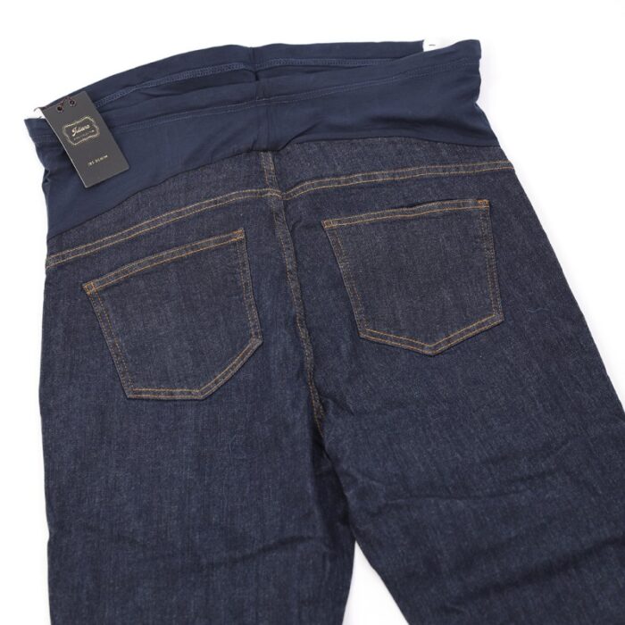 ⁦بنطال جينز حمل للنساء لون أزرق غامق⁩ - الصورة ⁦6⁩