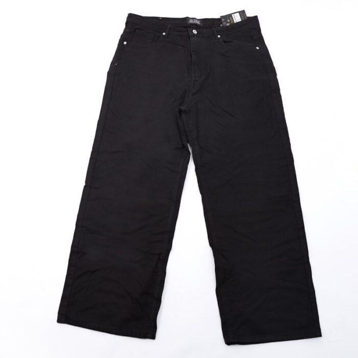 ⁦بنطال جينز ستاتي لون أسود⁩ - الصورة ⁦2⁩