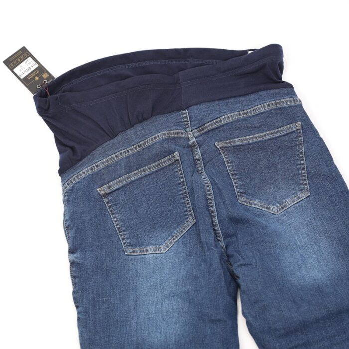 ⁦بنطال جينز حمل للنساء لون أزرق غامق⁩ - الصورة ⁦7⁩