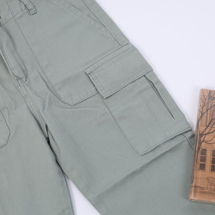 ⁦بنطال كتان ولادي لون أخضر فاتح⁩ - الصورة ⁦6⁩