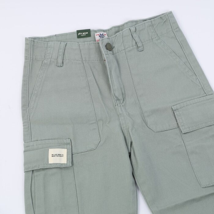 ⁦بنطال كتان ولادي لون أخضر فاتح⁩ - الصورة ⁦7⁩