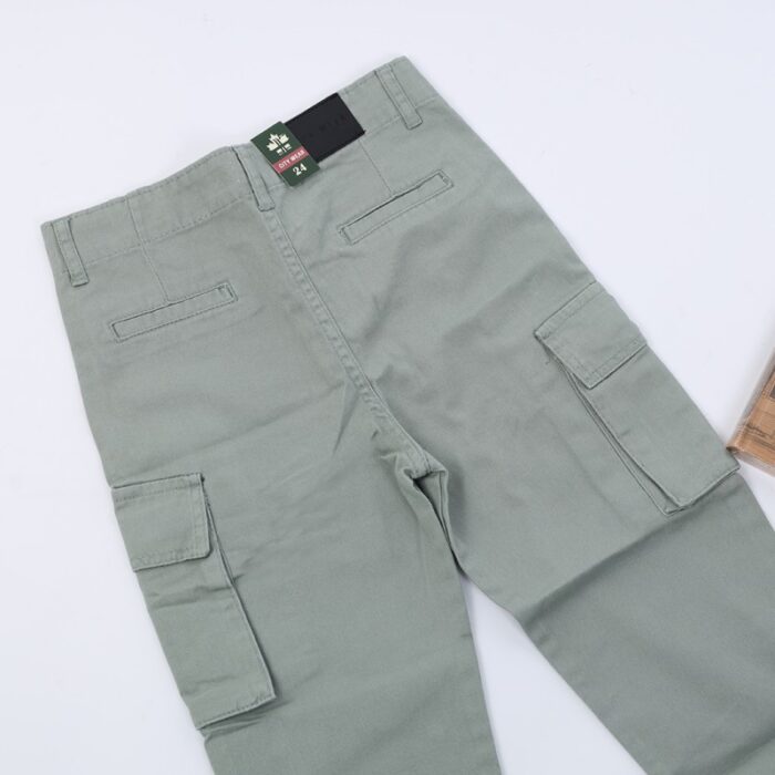 ⁦بنطال كتان ولادي لون أخضر فاتح⁩ - الصورة ⁦8⁩