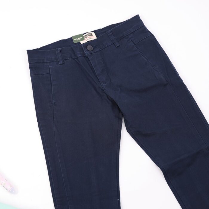 ⁦بنطال كتان ولادي لون كحلي⁩ - الصورة ⁦1⁩