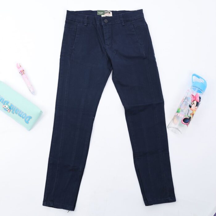 ⁦بنطال كتان ولادي لون كحلي⁩ - الصورة ⁦5⁩