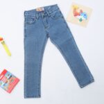 ⁦بنطال جينز ولادي سليم فيت لون أزرق⁩ - الصورة ⁦2⁩