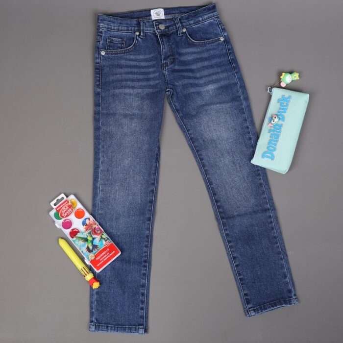 10336780_67dc5a98c7da2 بنطال جينز سليم فيت ولادي لون أزرق - الصورة 1