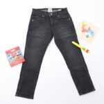 ⁦بنطال جينز سليم فيت ولادي لون أسود⁩ - الصورة ⁦5⁩