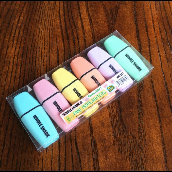 10336787_67dc5ab8cd5f2 طقم أقلام فسفوري 6 الوان حجم ميني - الصورة 1