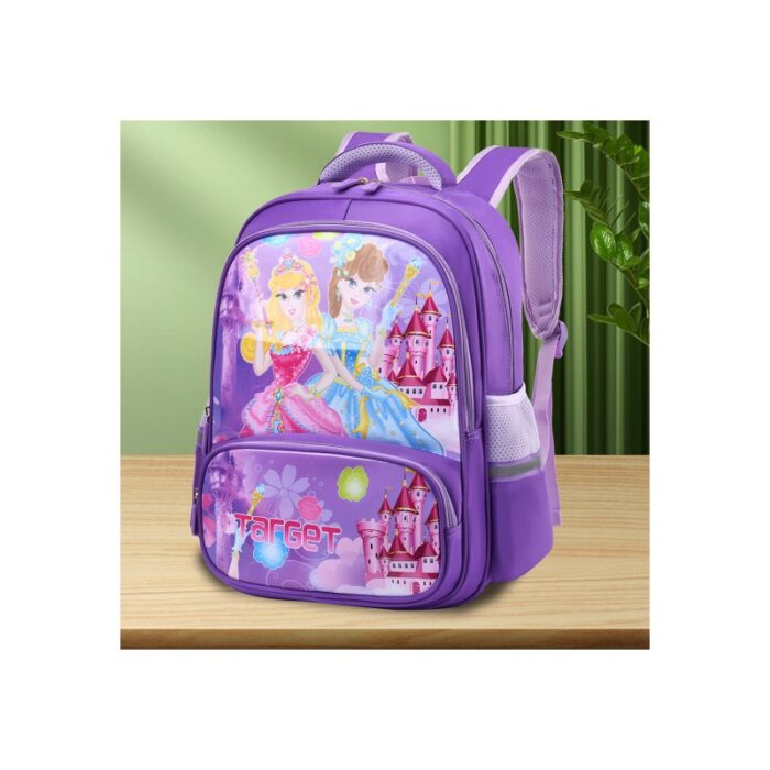 10336826_67dc5b300d2f3 حقيبة مدرسية لون بنفسجي بتصميم باربي - الصورة 1