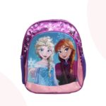 حقيبة للروضة حجم صغير لون بنفسجي وزهري بتصميم Frozen