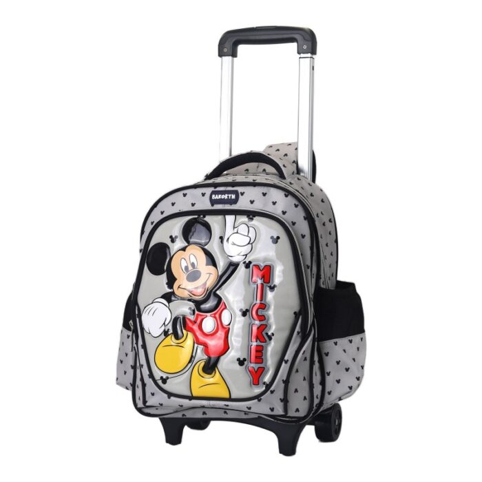 10336852_67dc5b518d07e حقيبة مدرسية مع عجل لون رمادي - الصورة 1