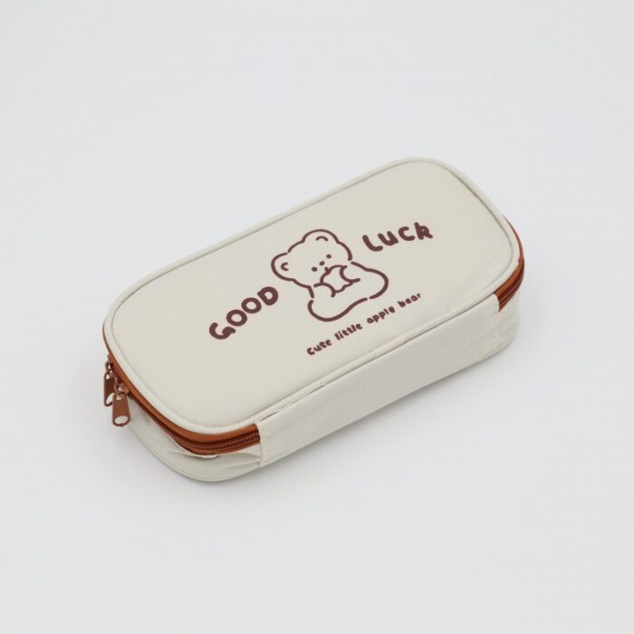 ⁦مقلمة لون بيج وبني⁩ - الصورة ⁦2⁩