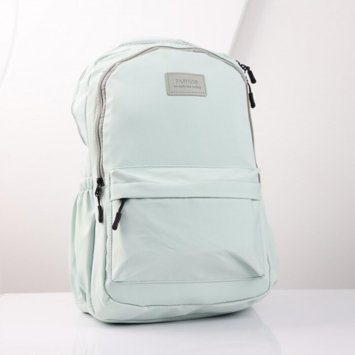 ⁦حقيبة مدرسية لون أخضر فاتح⁩ - الصورة ⁦2⁩